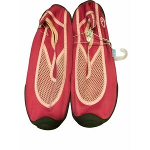 Champion Water Shoes Womens Large 4/5 Pink Mesh Slip‎ On Pool Beach Swim